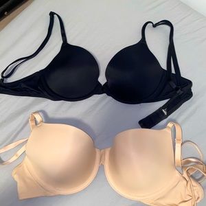 Two Victoria’s Secret pink bras